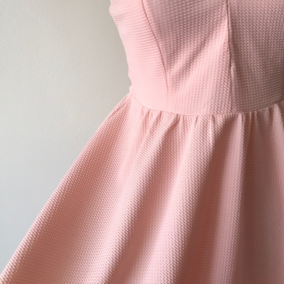 Lucca Couture Plunging Textured Fit + Flare Dress - Picture 6 of 8